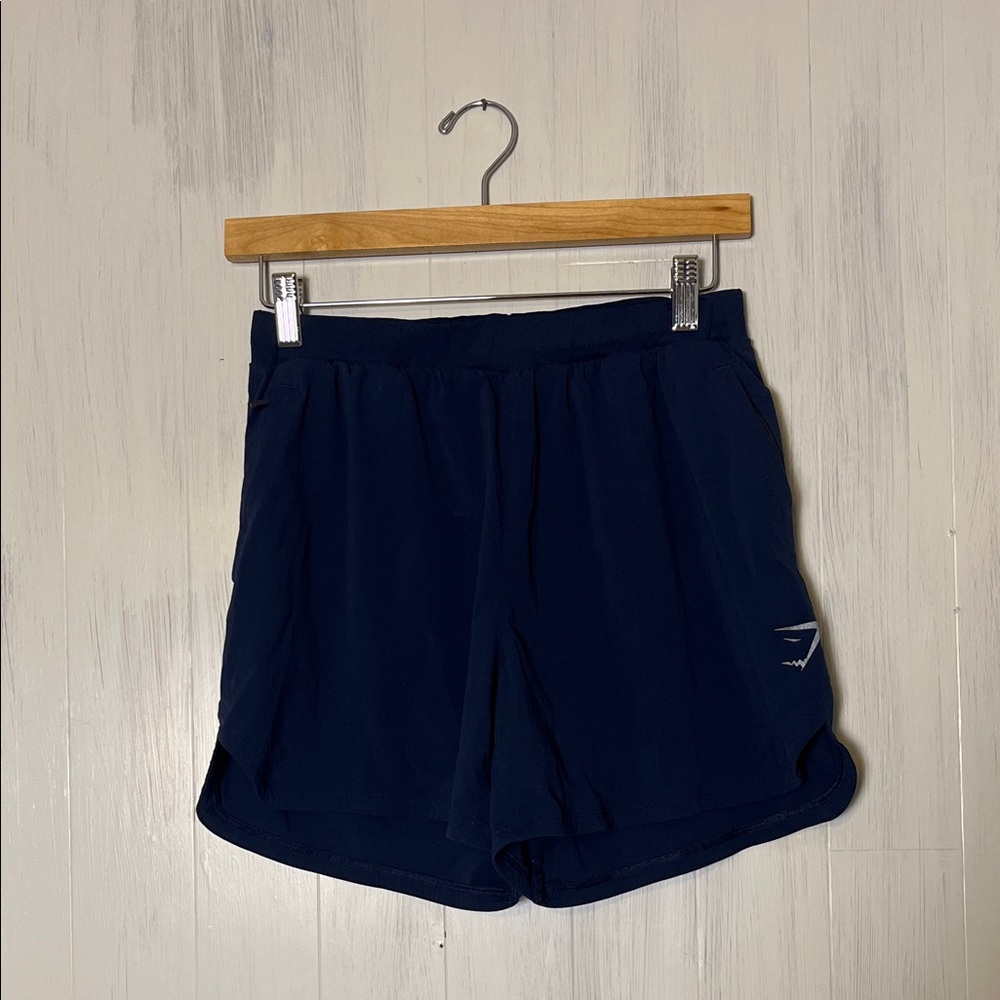 Gymshark Navy Athletic Shorts Size S